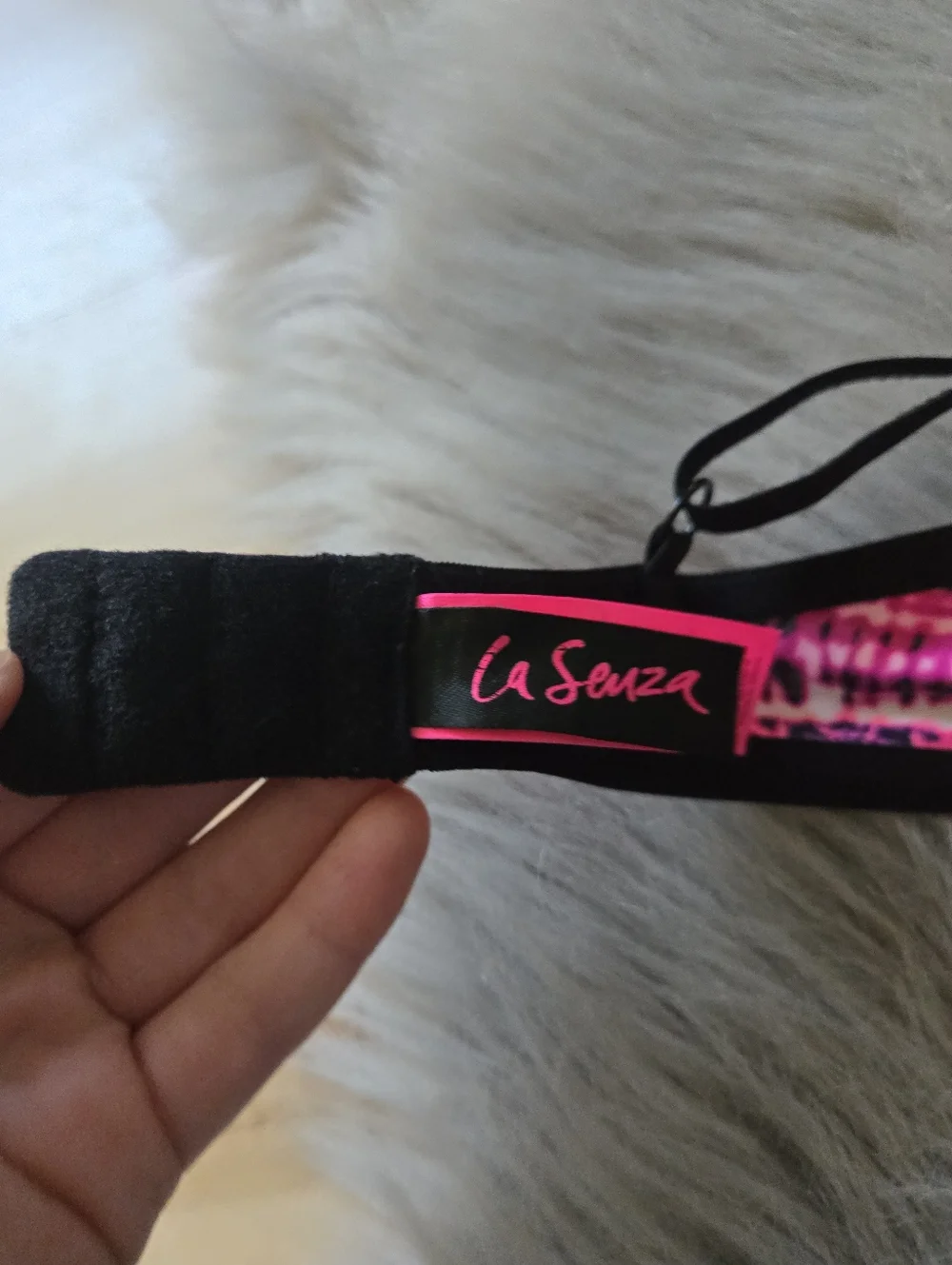 La Senza Pink & Black Tie-Dye Lightly Lined Underwire Bra - Picture 8 of 9
